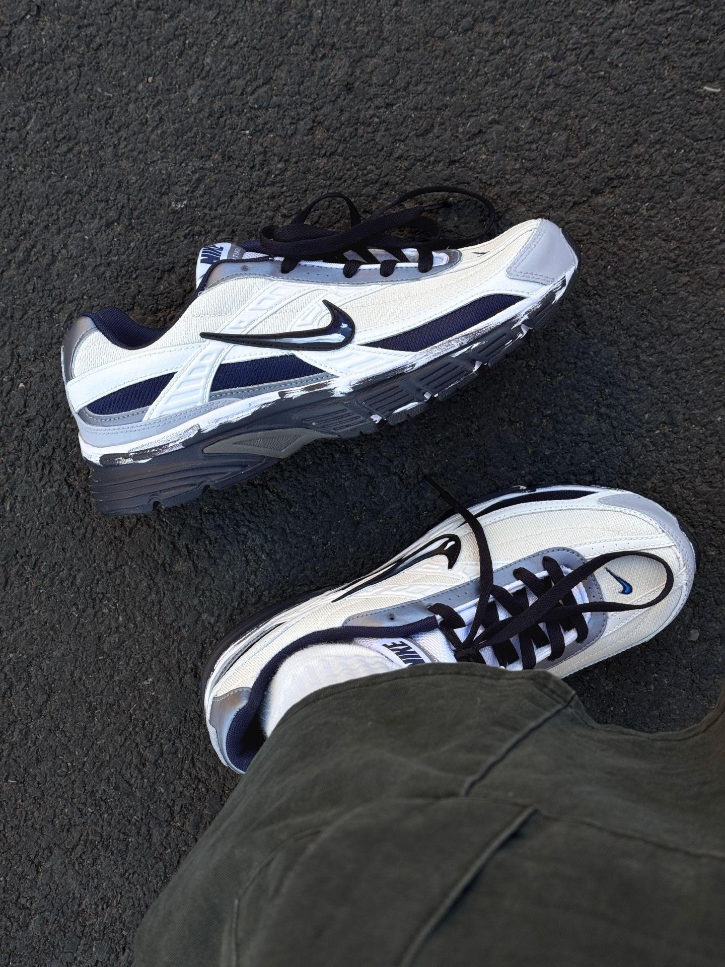 别拦我!介双Nike米黑复古vibe做旧跑鞋,我能穿到夏末~